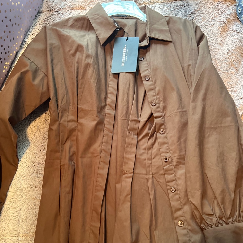 Brand new PLT brown corset dress